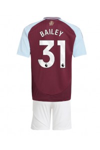 Aston Villa Leon Bailey #31 Jalkapallovaatteet Lasten Kotipeliasu 2024-25 Lyhythihainen (+ Lyhyet housut)